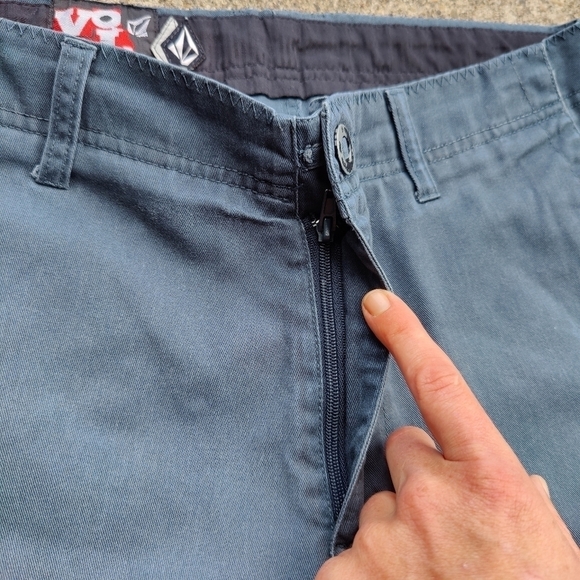Vintage Y2K 2000s VOLCOM Faded Blue Casual Skater Skate Shorts Mens Size 30 - Picture 6 of 12